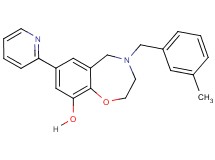 4-(3-methylbenzyl)-7-(2-pyridinyl)-2,3,4,5-tetrahydro-1,4-benzoxazepin-9-ol