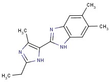 2-(2-ethyl-4-methyl-1H-imidazol-5-yl)-5,6-dimethyl-1H-benzimidazole