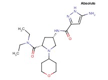 (4S)-4-{[(5-amino-1H-pyrazol-3-yl)carbonyl]amino}-N,N-diethyl-1-(tetrahydro-2H-pyran-4-yl)-L-prolinamide trifluoroacetate