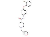 N-[4-(2-fluorophenoxy)phenyl]-1-(3-furylmethyl)-4-piperidinecarboxamide
