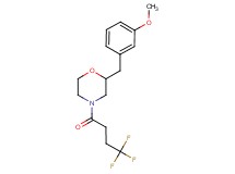 2-(3-methoxybenzyl)-4-(4,4,4-trifluorobutanoyl)morpholine