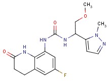 N-(6-fluoro-2-oxo-1,2,3,4-tetrahydroquinolin-8-yl)-N'-[2-methoxy-1-(1-methyl-1H-pyrazol-5-yl)ethyl]urea