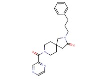 2-(3-phenylpropyl)-8-(2-pyrazinylcarbonyl)-2,8-diazaspiro[4.5]decan-3-one