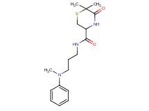 6,6-dimethyl-N-{3-[methyl(phenyl)amino]propyl}-5-oxothiomorpholine-3-carboxamide
