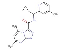 N-[cyclopropyl(4-methylpyridin-2-yl)methyl]-5,7-dimethyl[1,2,4]triazolo[4,3-a]pyrimidine-3-carboxamide