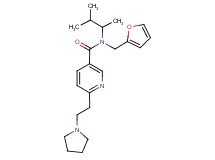 N-(1,2-dimethylpropyl)-N-(2-furylmethyl)-6-(2-pyrrolidin-1-ylethyl)nicotinamide