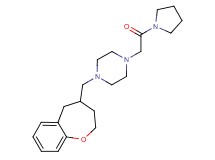 1-(2-oxo-2-pyrrolidin-1-ylethyl)-4-(2,3,4,5-tetrahydro-1-benzoxepin-4-ylmethyl)piperazine