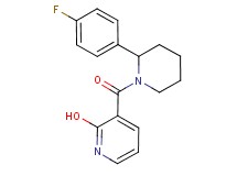3-{[2-(4-fluorophenyl)-1-piperidinyl]carbonyl}-2-pyridinol