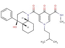 5-{[(4S*,4aS*,8aR*)-4-hydroxy-4-phenyloctahydro-1(2H)-quinolinyl]carbonyl}-N-methyl-1-(3-methylbutyl)-4-oxo-1,4-dihydro-3-pyridinecarboxamide