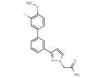 2-[3-(3'-fluoro-4'-methoxy-3-biphenylyl)-1H-pyrazol-1-yl]acetamide