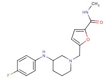 5-({3-[(4-fluorophenyl)amino]-1-piperidinyl}methyl)-N-methyl-2-furamide dihydrochloride