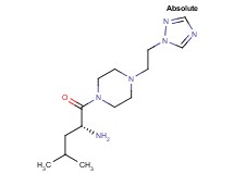 (2R)-4-methyl-1-oxo-1-{4-[2-(1H-1,2,4-triazol-1-yl)ethyl]piperazin-1-yl}pentan-2-amine