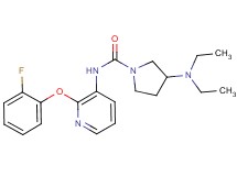 3-(diethylamino)-N-[2-(2-fluorophenoxy)pyridin-3-yl]pyrrolidine-1-carboxamide