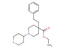 ethyl 4-(2-phenylethyl)-1-(tetrahydro-2H-thiopyran-4-yl)-4-piperidinecarboxylate