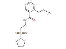 4-propyl-N-[2-(pyrrolidin-1-ylsulfonyl)ethyl]pyrimidine-5-carboxamide