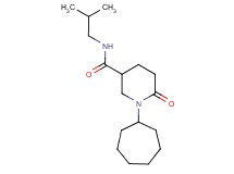 1-cycloheptyl-N-isobutyl-6-oxo-3-piperidinecarboxamide