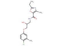 N-[3-(4-chloro-3-methylphenoxy)-2-hydroxypropyl]-2-ethyl-4-methyl-1,3-oxazole-5-carboxamide