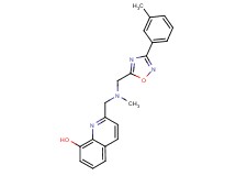 2-[(methyl{[3-(3-methylphenyl)-1,2,4-oxadiazol-5-yl]methyl}amino)methyl]quinolin-8-ol