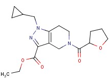 ethyl 1-(cyclopropylmethyl)-5-(tetrahydro-2-furanylcarbonyl)-4,5,6,7-tetrahydro-1H-pyrazolo[4,3-c]pyridine-3-carboxylate