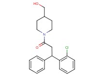 {1-[3-(2-chlorophenyl)-3-phenylpropanoyl]-4-piperidinyl}methanol