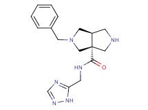 (3aR*,6aR*)-2-benzyl-N-(1H-1,2,4-triazol-5-ylmethyl)hexahydropyrrolo[3,4-c]pyrrole-3a(1H)-carboxamide