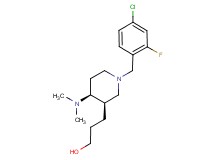 3-[(3R*,4S*)-1-(4-chloro-2-fluorobenzyl)-4-(dimethylamino)piperidin-3-yl]propan-1-ol