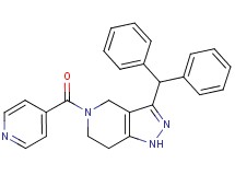 3-(diphenylmethyl)-5-isonicotinoyl-4,5,6,7-tetrahydro-1H-pyrazolo[4,3-c]pyridine