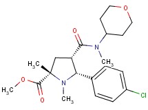 methyl (2S*,4S*,5R*)-5-(4-chlorophenyl)-1,2-dimethyl-4-{[methyl(tetrahydro-2H-pyran-4-yl)amino]carbonyl}-2-pyrrolidinecarboxylate