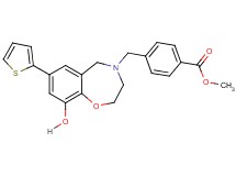 methyl 4-{[9-hydroxy-7-(2-thienyl)-2,3-dihydro-1,4-benzoxazepin-4(5H)-yl]methyl}benzoate