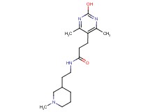 3-(2-hydroxy-4,6-dimethylpyrimidin-5-yl)-N-[2-(1-methylpiperidin-3-yl)ethyl]propanamide