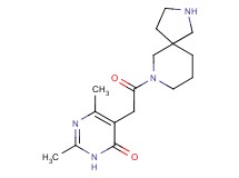 5-[2-(2,7-diazaspiro[4.5]dec-7-yl)-2-oxoethyl]-2,6-dimethylpyrimidin-4(3H)-one