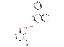 N-{2-[(diphenylmethyl)amino]-2-oxoethyl}-2-(1-ethyl-3-oxopiperazin-2-yl)acetamide