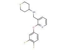 N-{[2-(3,4-difluorophenoxy)-3-pyridinyl]methyl}tetrahydro-2H-thiopyran-4-amine