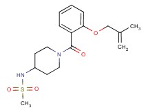 N-(1-{2-[(2-methyl-2-propen-1-yl)oxy]benzoyl}-4-piperidinyl)methanesulfonamide