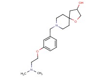 8-{3-[2-(dimethylamino)ethoxy]benzyl}-1-oxa-8-azaspiro[4.5]decan-3-ol