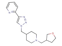 2-(1-{[1-(tetrahydro-3-furanylmethyl)-4-piperidinyl]methyl}-1H-1,2,3-triazol-4-yl)pyridine trifluoroacetate