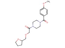 1-(4-methoxybenzoyl)-4-[(tetrahydro-2-furanylmethoxy)acetyl]piperazine