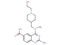2-amino-4-[{[1-(2-hydroxyethyl)piperidin-4-yl]methyl}(methyl)amino]quinazoline-6-carboxylic acid