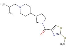 1-isobutyl-4-(1-{[2-(methylthio)-1,3-thiazol-4-yl]carbonyl}-3-pyrrolidinyl)piperidine