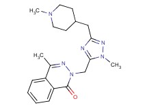 4-methyl-2-({1-methyl-3-[(1-methylpiperidin-4-yl)methyl]-1H-1,2,4-triazol-5-yl}methyl)phthalazin-1(2H)-one
