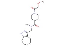 N-(1,4,5,6,7,8-hexahydrocyclohepta[c]pyrazol-3-ylmethyl)-1-(methoxyacetyl)-N-methyl-4-piperidinecarboxamide
