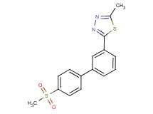2-methyl-5-[4'-(methylsulfonyl)biphenyl-3-yl]-1,3,4-thiadiazole
