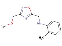 N-{[3-(methoxymethyl)-1,2,4-oxadiazol-5-yl]methyl}-2-methylaniline