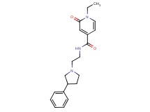 1-ethyl-2-oxo-N-[2-(3-phenylpyrrolidin-1-yl)ethyl]-1,2-dihydropyridine-4-carboxamide
