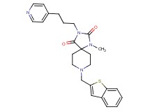 8-(1-benzothien-2-ylmethyl)-1-methyl-3-[3-(4-pyridinyl)propyl]-1,3,8-triazaspiro[4.5]decane-2,4-dione