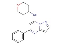 5-phenyl-N-(tetrahydro-2H-pyran-4-yl)pyrazolo[1,5-a]pyrimidin-7-amine