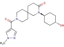 2-(trans-4-hydroxycyclohexyl)-9-[(1-methyl-1H-pyrazol-4-yl)carbonyl]-2,9-diazaspiro[5.5]undecan-3-one