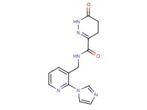 N-{[2-(1H-imidazol-1-yl)pyridin-3-yl]methyl}-6-oxo-1,4,5,6-tetrahydropyridazine-3-carboxamide