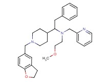1-[1-(2,3-dihydro-1-benzofuran-5-ylmethyl)-4-piperidinyl]-N-(2-methoxyethyl)-2-phenyl-N-(2-pyridinylmethyl)ethanamine