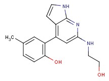 2-{6-[(2-hydroxyethyl)amino]-1H-pyrrolo[2,3-b]pyridin-4-yl}-4-methylphenol